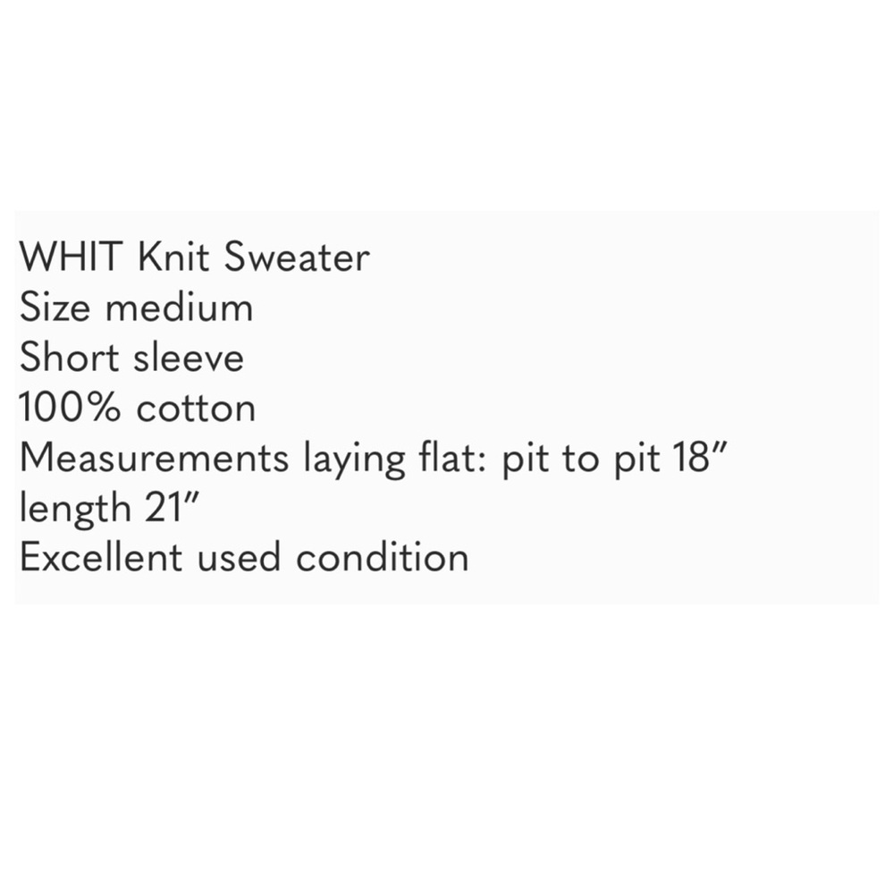 WHIT Red ❤️ Cotton Summer Short Sleeve Sweater with Open Knit Design. Cute! ❤️ - Picture 8 of 8